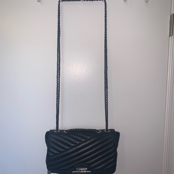 👛Aimee Kestenberg Black Leather Crossbody or shoulder length & Dust Bag 🌸 - Picture 3 of 8